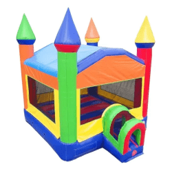 Rainbow Castle Inflatable Bounce House