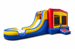 Primary Color Bounce House with Slide