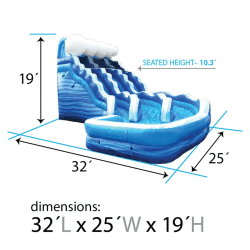 IMG 4812 1770173077 19 foot Blue Wave Marble Double Lane Curved Slide