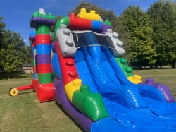 lego4 1772044547 Blocks Bounce House with Slide Combo