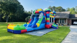 legosavannah 1772044546 Blocks Bounce House with Slide Combo